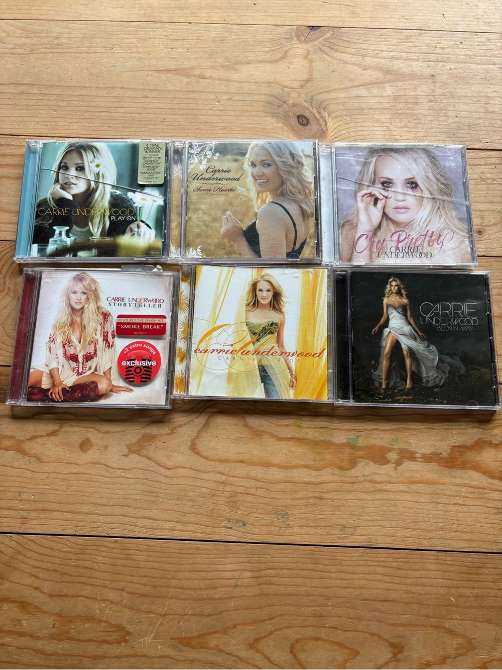 Carrie Underwood CD Lot - 6 Albums (Play On, Carnival Ride, Blown Away)